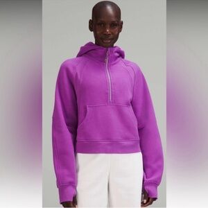 lululemon athletica moonlit magenta scuba half zip XL/XXL